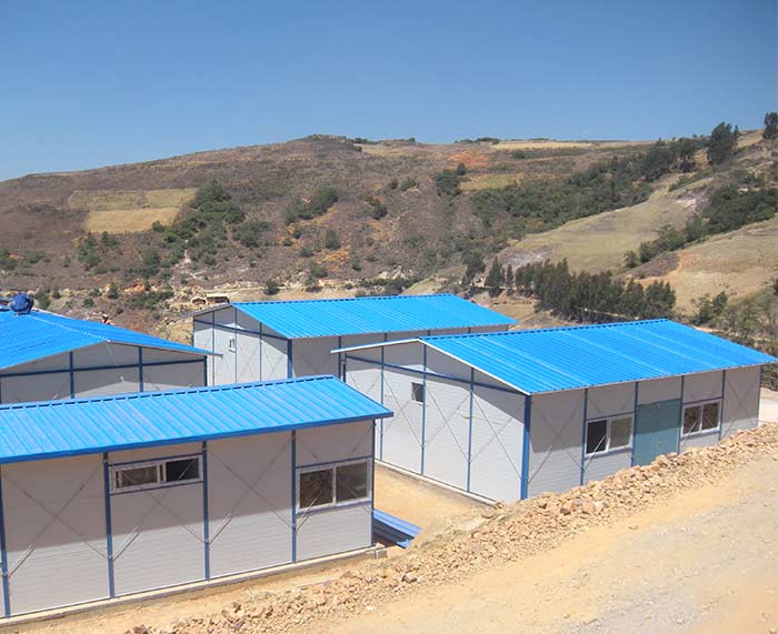Pérou Temporaire En Acier Cadre Entrepôt Construction Projet
